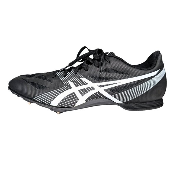 Asics Men's 11 Hyper MD 6 Black & White Track & Field Shoes Cleats G502J - Picture 2 of 10